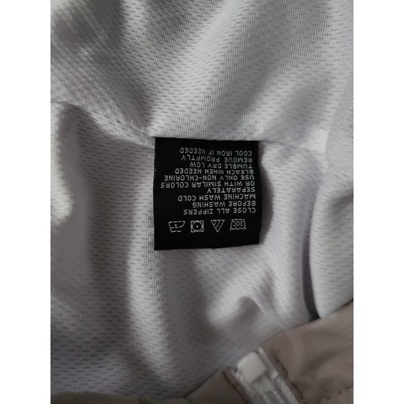 New Balance Women's Gray Full Zip Front Hooded Windbreaker Jacket Size XL - Picture 7 of 11